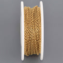 1 yard Dainty Stainless Steel Chain, Gold Cable Chain, fch1331a