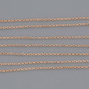 1 yard Dainty Stainless Steel Chain, Rose Gold Cable Chain, fch1332a