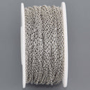 1 yard Dainty Stainless Steel Chain, Silver Cable Chain, fch1333a