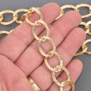 1 yard Light Gold Curb Link Aluminum Chain, 20x16mm fch1346a