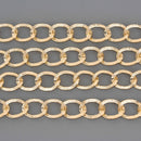 1 yard Light Gold Curb Link Aluminum Chain, 20x16mm fch1346a