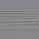5 yards Stainless Steel Chain, oval links 2.2x1.7mm, fch1352b