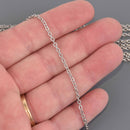 5 yards Stainless Steel Chain, oval links 2.6x2.1mm, fch1353b
