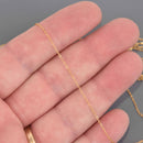 5 yards Gold Stainless Steel Chain, oval links 1.3x1mm, fch1356b