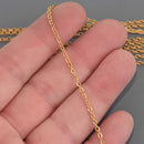 5 yards Gold Stainless Steel Chain, oval links 2.6x2.1mm, fch1359b