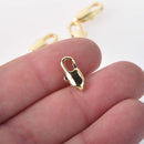 4 Gold Filled Lobster Clasps, 10mm, Light Gold, 18k gold filled, fcl0515