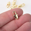 4 Gold Filled Lobster Clasps, 14mm, Light Gold, 18k gold filled, fcl0516