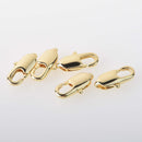 4 Gold Filled Lobster Clasps, 10mm, Light Gold, 18k gold filled, fcl0515