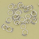 5 Silver Clasps, Silver Three-Strand Connector, fcl0518