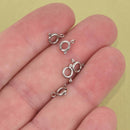 5 Stainless Steel Spring Clasps 8x5mm spring ring circle fcl0521
