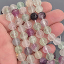 10mm Fluorite Gemstone Beads, round faceted, 16" strand, gem0860