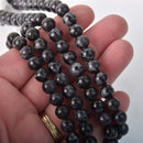 8mm Indigo Gabbro Gemstone Beads, aka Mystic Merlinite, round, gem0865