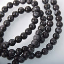 8mm Indigo Gabbro Gemstone Beads, aka Mystic Merlinite, round, gem0865