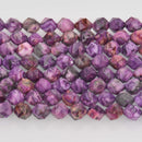 10mm Purple CRAZY LACE AGATE Gemstone Beads, Star Cut Round, full strand, gem0873