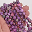 10mm Purple CRAZY LACE AGATE Gemstone Beads, Star Cut Round, full strand, gem0873