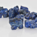 Lapis Lazuli Elephant Bead, Gemstone, 24x19mm, gem0879