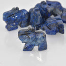 Lapis Lazuli Elephant Bead, Gemstone, 24x19mm, gem0879