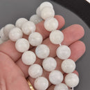 14mm WHITE RAINBOW MOONSTONE Round Beads, gemstone, full strand, gem0882