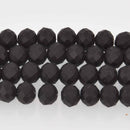 10mm BLACK ONYX Gemstone Beads, Matte Faceted Rondelle, full strand, gem0892