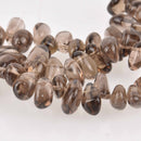 Smoky Quartz Gemstone Beads, smooth nugget, 16" Strand, gem0897