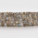 8mm LABRADORITE Gemstone Beads, Faceted Rondelle, full strand, gem0899