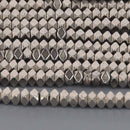 3mm Gunmetal HEMATITE Beads, Titanium coated faceted gemstone, 16" strand, gem0925