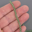 Green Aventurine, 4mm Smooth Round Gemstone Beads, 15.5" strand, gem0926