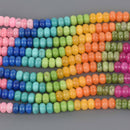 8mm Rondelle Jade Gemstone Beads, mixed colors, 15" strand, gem0927