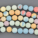 10mm Alashan Rainbow Agate Gemstone Beads, Round Smooth, 8" strand, gem0935