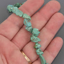 8-12mm Turquoise Nugget Gemstone Beads, 7" strand, gem0945
