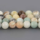 8mm AMAZONITE Round Gemstone Beads, Faceted, 7.5" strand, gem0946