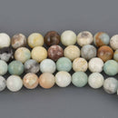 8mm AMAZONITE Round Gemstone Beads, Faceted, 7.5" strand, gem0946