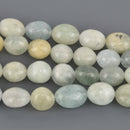 12-16mm AQUAMARINE Pebble Gemstone Beads, 7.5" strand, gem0948