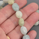 12-16mm AQUAMARINE Pebble Gemstone Beads, 7.5" strand, gem0948
