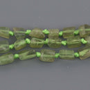 6mm-8mm Green Kyanite Rough Nugget Gemstone Beads, 8" strand, gem0958