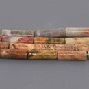 14mm African Opal Gemstone Tube Beads, 16" strand, gem0964