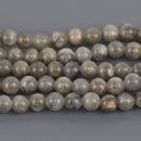 8mm Labradorite Round Gemstone Beads, 7.5" strand, gem0969
