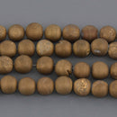 8mm Bronze Druzy Quartz Round Gemstone Beads, 7.5" strand, gem0971