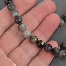 8mm Hawks Eye Agate Round Gemstone Beads, 8" strand, gem0973
