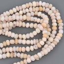 8mm Pink Peruvian Opal Beads, Rondelle, 16" strand, gem0981