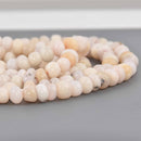 8mm Pink Peruvian Opal Beads, Rondelle, 16" strand, gem0981