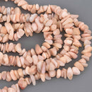 Pink Peruvian Opal Beads, nugget chips, 15.5" strand, gem0982