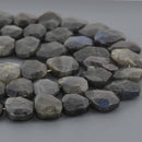 Labradorite Gemstone Beads, octagon, 15.5" strand, gem0984