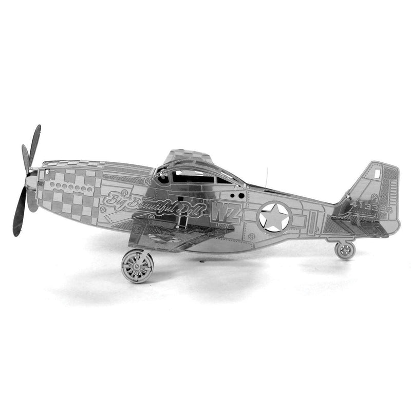 Metal Earth P-51 Mustang Airplane Model Kit, kit0338