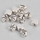 Maltas Ginko Bead Substitute, Silver Plate, 4 pcs, fin1223