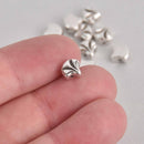Maltas Ginko Bead Substitute, Silver Plate, 4 pcs, fin1223