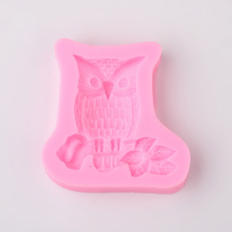 OWL Resin Mold, Silicone Mold to make cabochons, kawaii, reusable mold makes 1 shape, tol0859