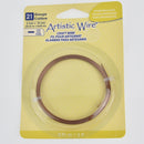 Antique Brass Flat Craft Wire, 21 gauge, 1/8" Dead Soft Copper Base, wir0231