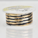 20ga Multicolor Craft Wire, Silver Gold Black, Copper Base, 4 yds, wir0175