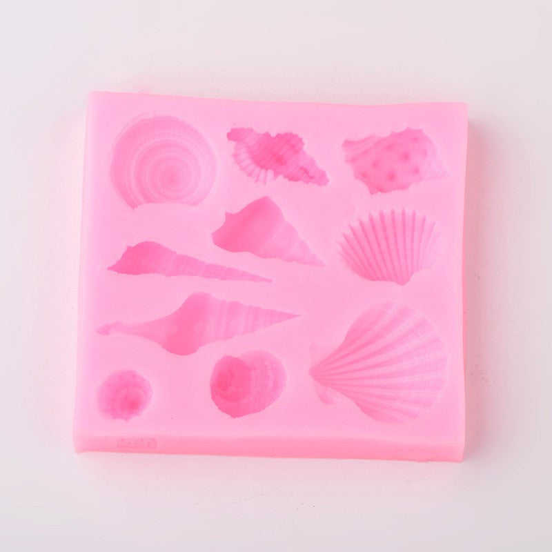 SEASHELL RESIN Mold, Silicone Mold for jewelry, candy making, Ice Resin, reusable, mold makes 10 different shapes, tol0731
